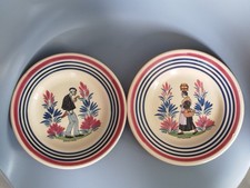 Paire D'assiettes Faïence