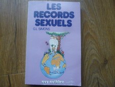 LES RECORDS SEXUELS G.L. SIMONDS  1978 Le livre le plus curieux du monde
