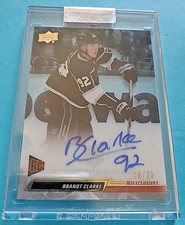 2022-23 Brandt Clarke Upper Deck Clear Cut CC-BC Rookie Auto RC Exclusives /35