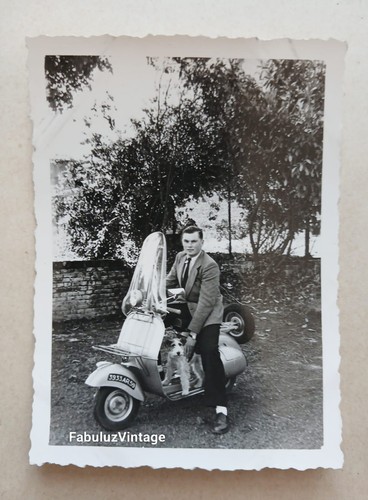 Ancienne photo scooter - ancienne, vespa