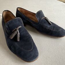 mocassins a pampilles Emling daim marine 43 TBE taille 8 très souples