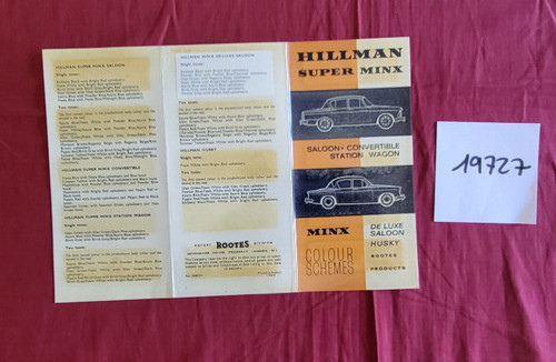 19727 hillman minx et - ,
