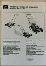 prospectus brochure tondeuse