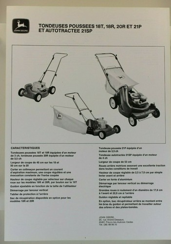 Prospectus brochure tondeuse - brochure,