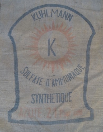 Ancien sac toile jute - toile, de
