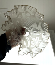 Suspension en verre abat-jour