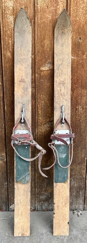 Skis vintage enfant bois - , «