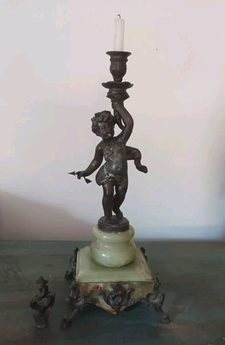 Grand bougeoir ancien ange - bougeoir,
