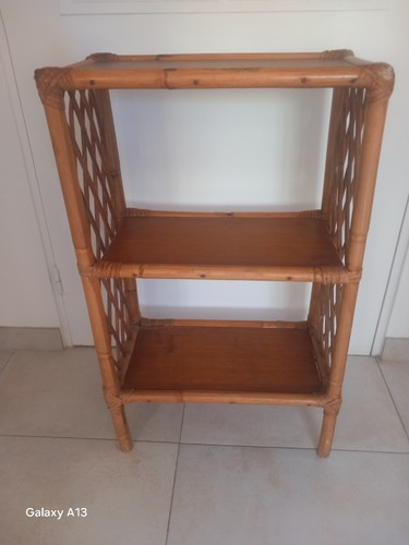 étagère rotin vintage - en,