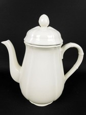 Villeroy & Boch Manoir Coffee Pot 9" Vitro Porcelain White Luxembourg Germany
