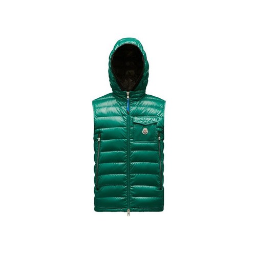 Moncler gilet matelassé vert - gilet,