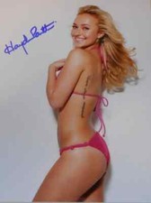 HAYDEN PANETIERE * LOOKING HOT IN PINK BIKINI *  HAND * SIGNED 8 X 10' 