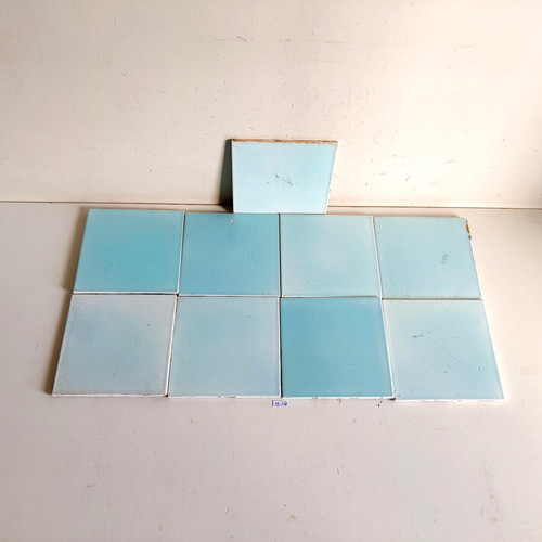 Ancien carrelage rétro bleu - rétro,