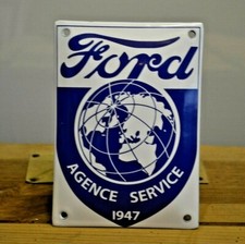 Plaque émaillée FORD automobile service enamel sign emailschild