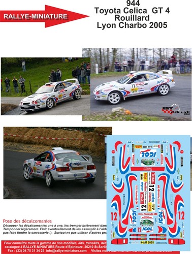 Decals ref 0944 - decals, toyota