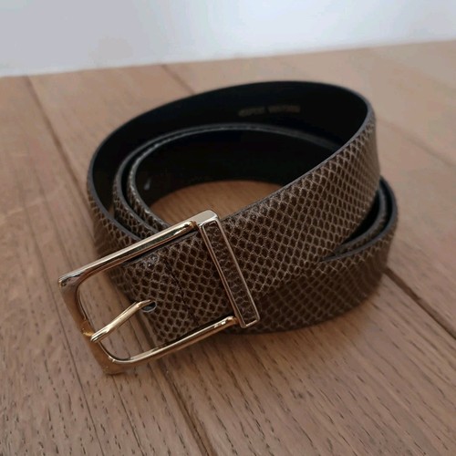 Ceinture marron serpent