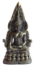 Figurine Bouddha assis trone