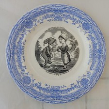 ASSIETTE PARLANTE EN GIEN