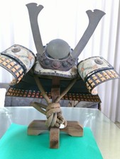 Samurai Armor Yoroi Wearable Life-size Kabuto Helmet Japanese Vintage