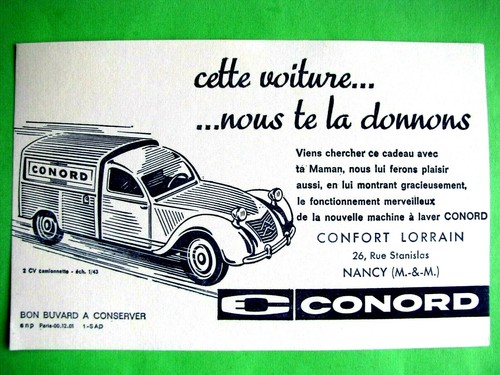 Buvard automobiles citroën - buvard,