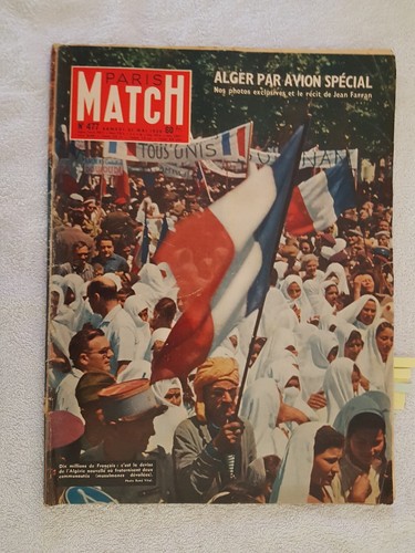 Paris match 477 5 1958 - match, 31/5/1958