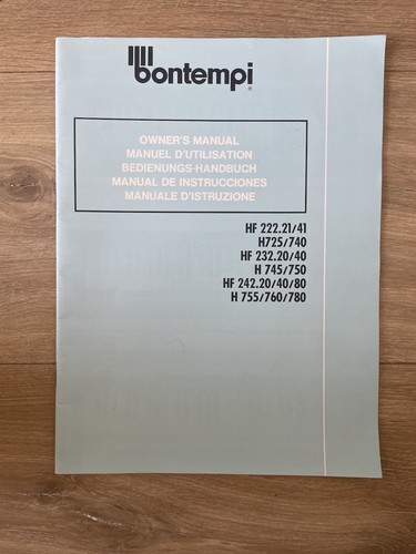 Manuel utilisation bontempi - manuel, d'utilisation