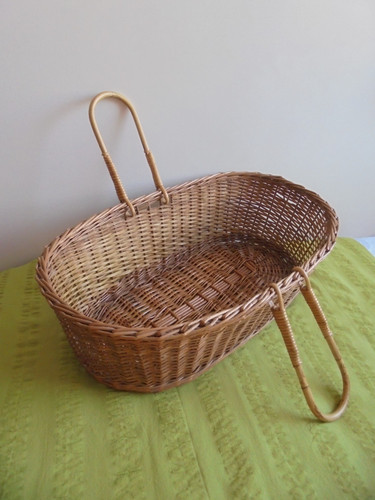 Ancien grand panier berceau - , en