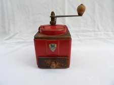 Peugeot Metal & Wood Coffee Mill - Red