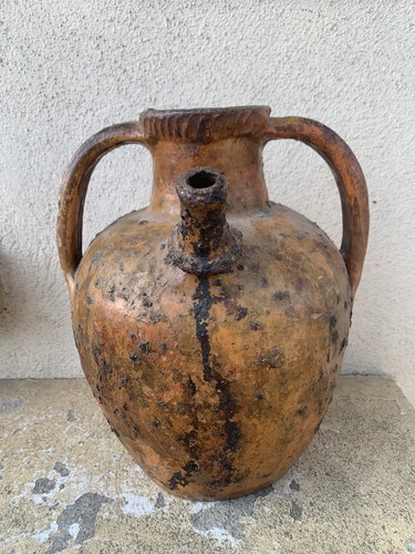Ancienne cruche huile en - cruche,