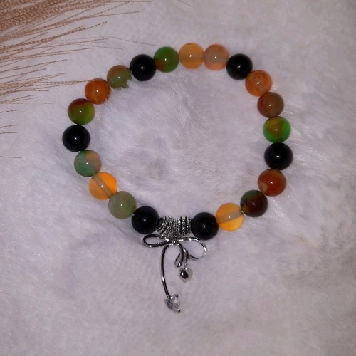 Bracelet perlé multicolore