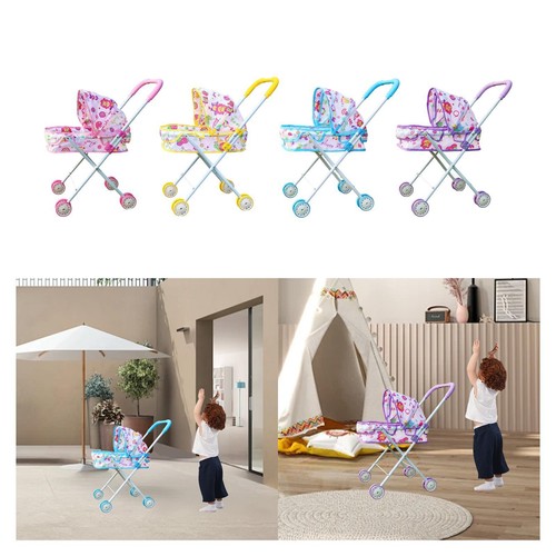 Poussette jouet pliable pour