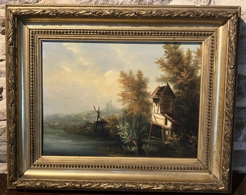 Ancienne huile sur - , ecole