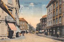 CPA BELGIUM CHARLEROI STREETS OF THE LOCK AND BRIDGE NEW