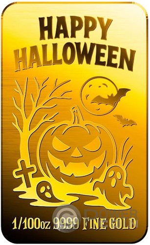 Halloween 100 lingot or - halloween, oz