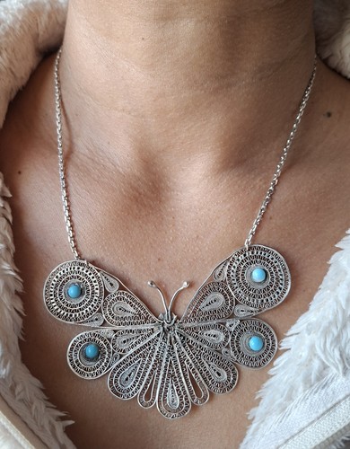 Collier chaîne pendentif - chaîne, en