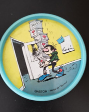 Ancien Couvercle DESSOUS DE VERRE Gaston Lagaffe TONIMALT Spirou Collection