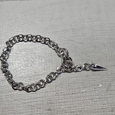 925 Sterling Silver PIANEGONDA Authentic Bracelet 6.5- 7.5 Inch Adjustable