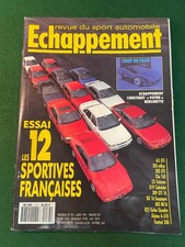 ECHAPPEMENT MAGAZINE AOUT 1991 AX GTI 205 RALLYE 205 GTI CLIO 16S ZX VOLCANE R19