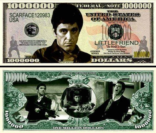 Scarface pacino billet - pacino, de