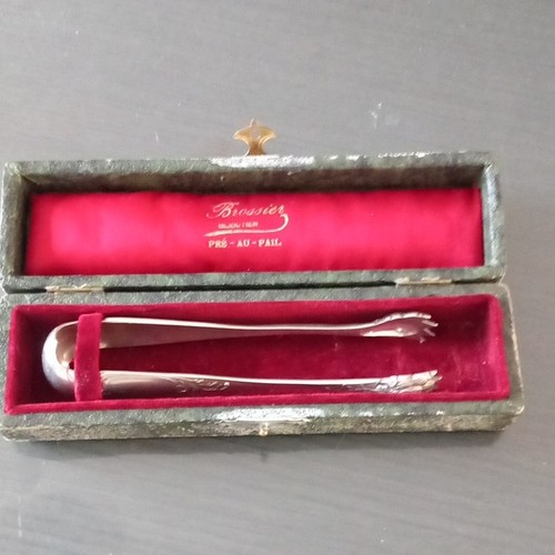 Pince sucre argent massif - argent,