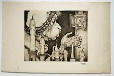 EEKMAN Nicolas - [The Candle Blower]. Etching and dry tip.