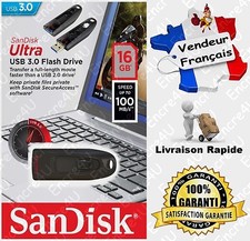 Clé USB 3.0 SANDISK 16 Gb ULTRA SDCZ48 100 MB/s - Disponible aussi 32 64 128 Go