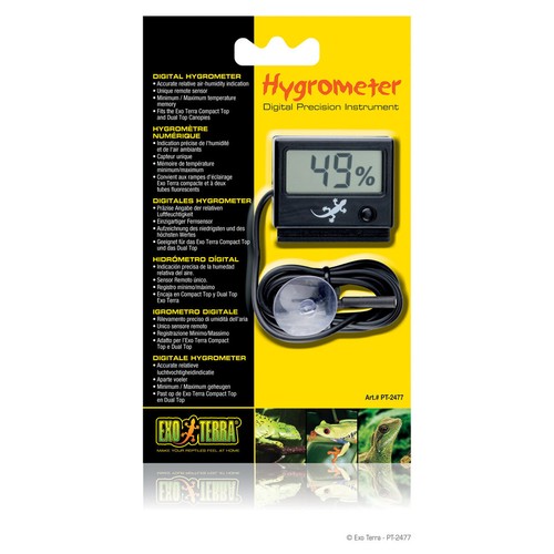 Exo terra led hygromètre avec - hygromètre,