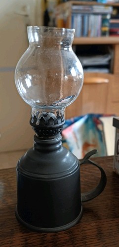 Lampe pétrole étain - à,