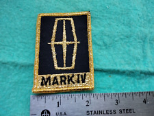 Vintage Lincoln Mark IV Dealer Service Parts Uniform Hat Pocket Patch