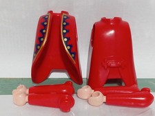 PLAYMOBIL x2 VESTE ROUGE BRAS