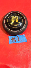 VW BUS NEW HORN BUTTON 1955-1967, BLACK WITH CREST, TRANSPORTER, COMBI, TYPE-2