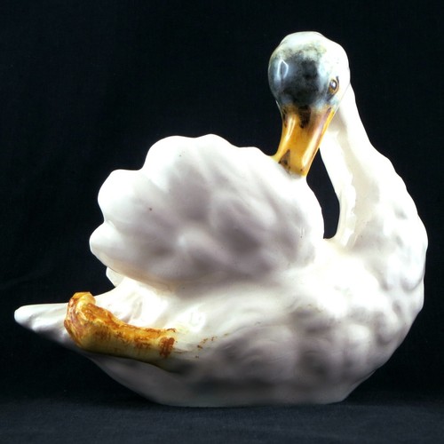 Cygne ancien barbotine - cygne,