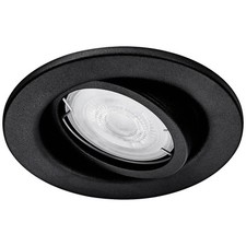 Philips LED 8720169266858 Fresco Luminaire à LED encastrable GU10 4.6 W noir