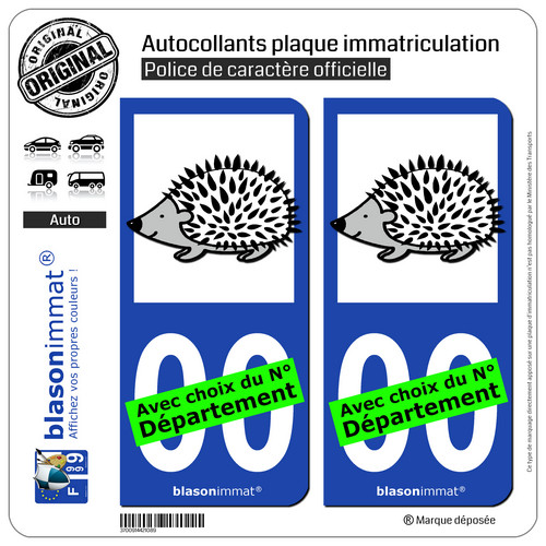 Stickers autocollant plaque - 2,